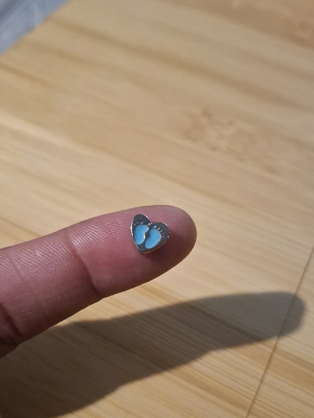 Heart-Shaped Blue Footprint 